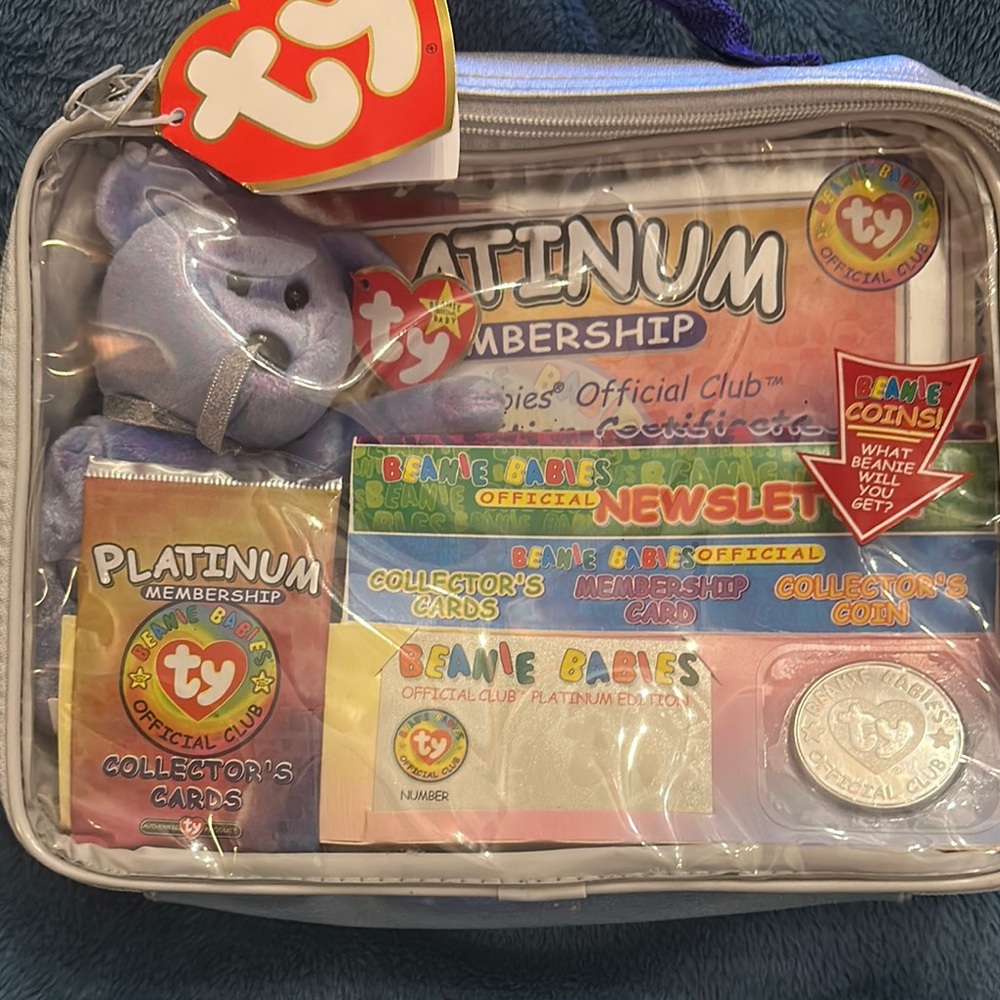 Ty Beanie Babies Platinum Membership Set - Purple